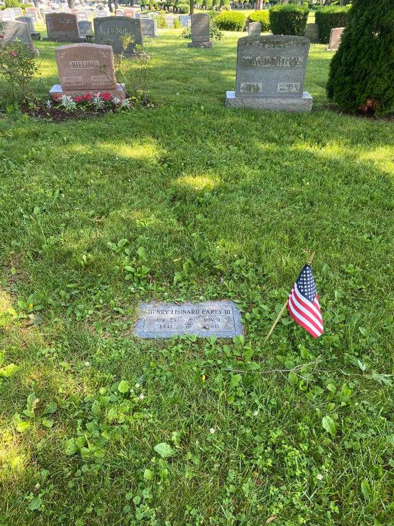 Henry Leonard Carey Third's grave. Photo 2