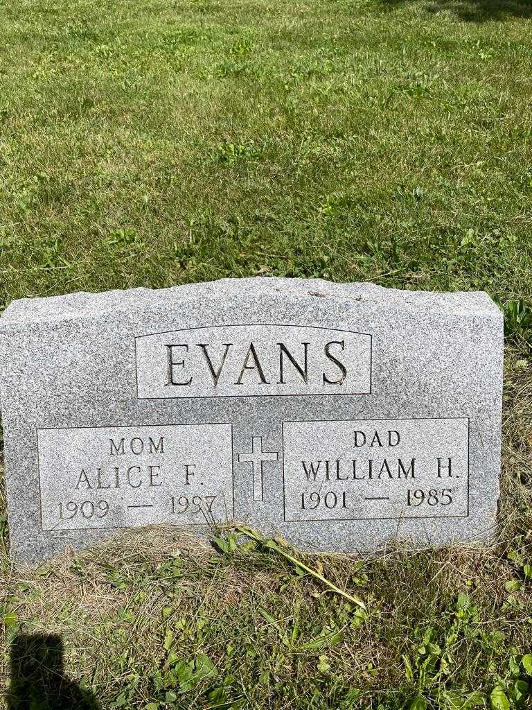 William H. Evans Senior's grave. Photo 3