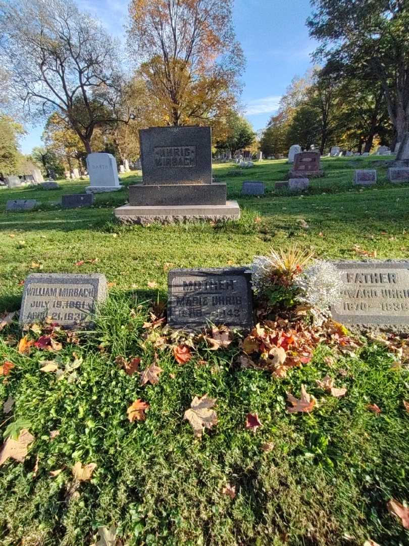 Marie J. Uhrig's grave. Photo 1