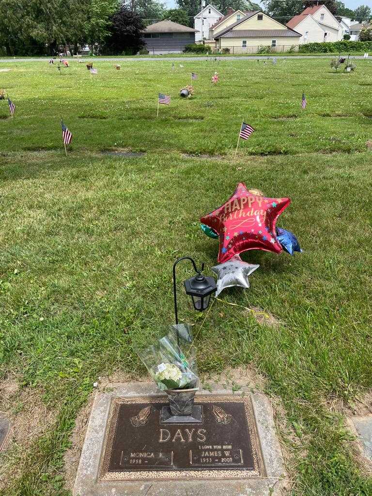 James W. Days's grave. Photo 2