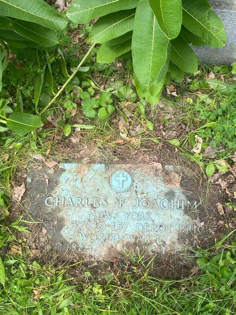 Charles F. Joachim's grave. Photo 3