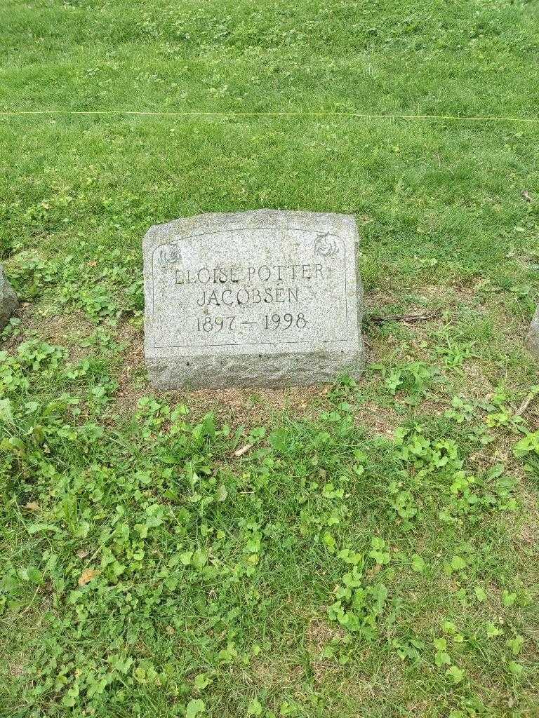Eloise Potter Jacobsen's grave. Photo 2