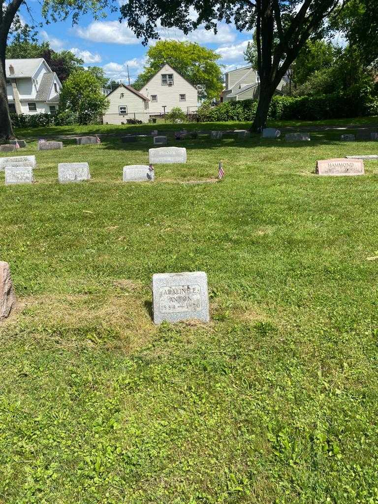 Adaline E. Anson's grave. Photo 2