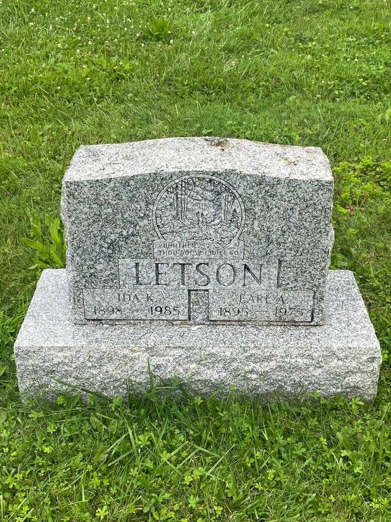 Earl A. Letson's grave. Photo 3