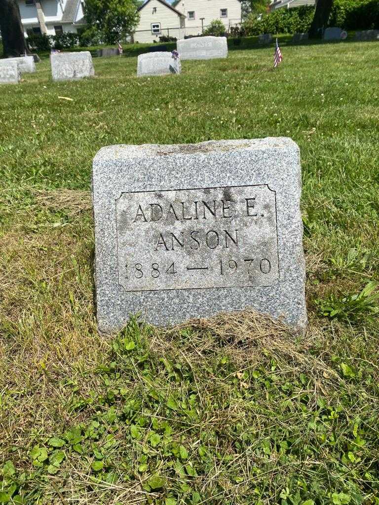 Adaline E. Anson's grave. Photo 3