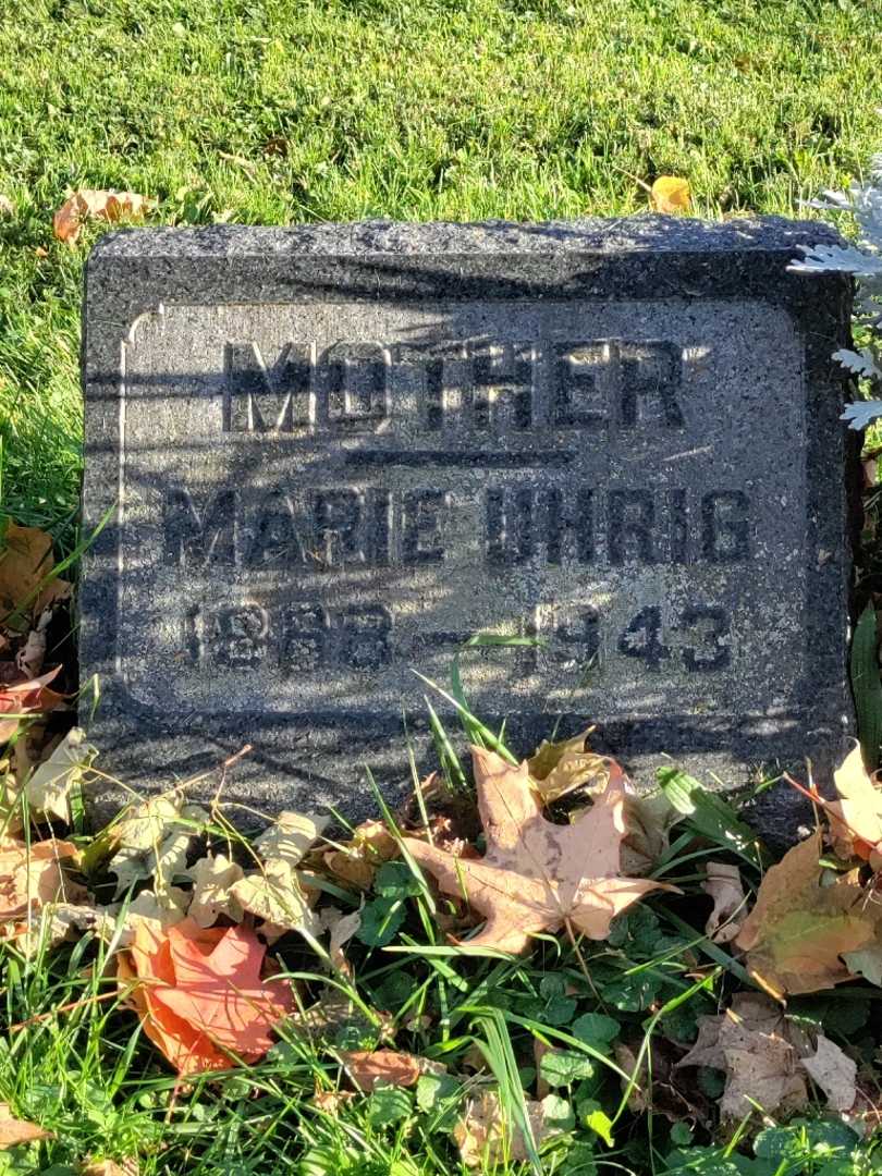 Marie J. Uhrig's grave. Photo 3