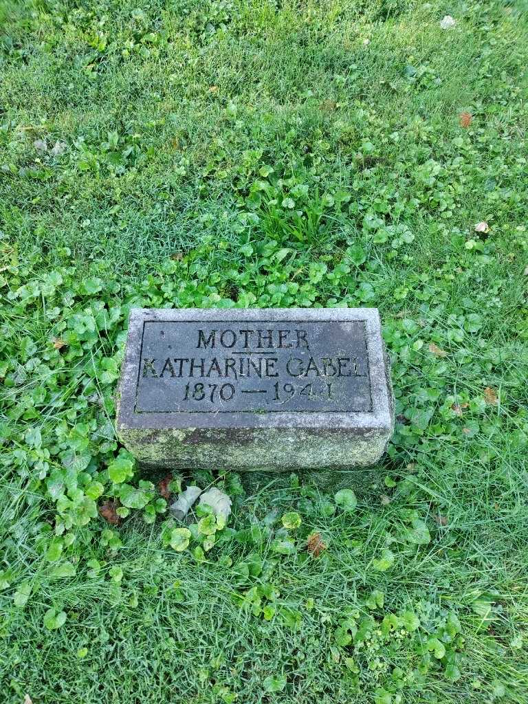 Katharine Gabel's grave. Photo 2
