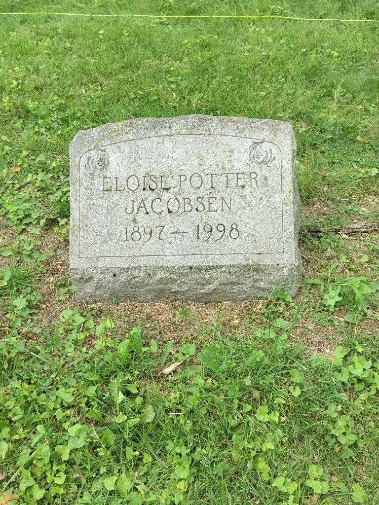 Eloise Potter Jacobsen's grave. Photo 3