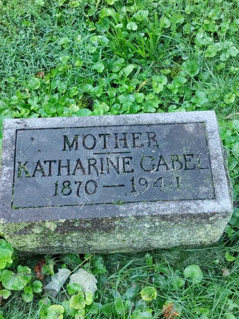 Katharine Gabel's grave. Photo 3