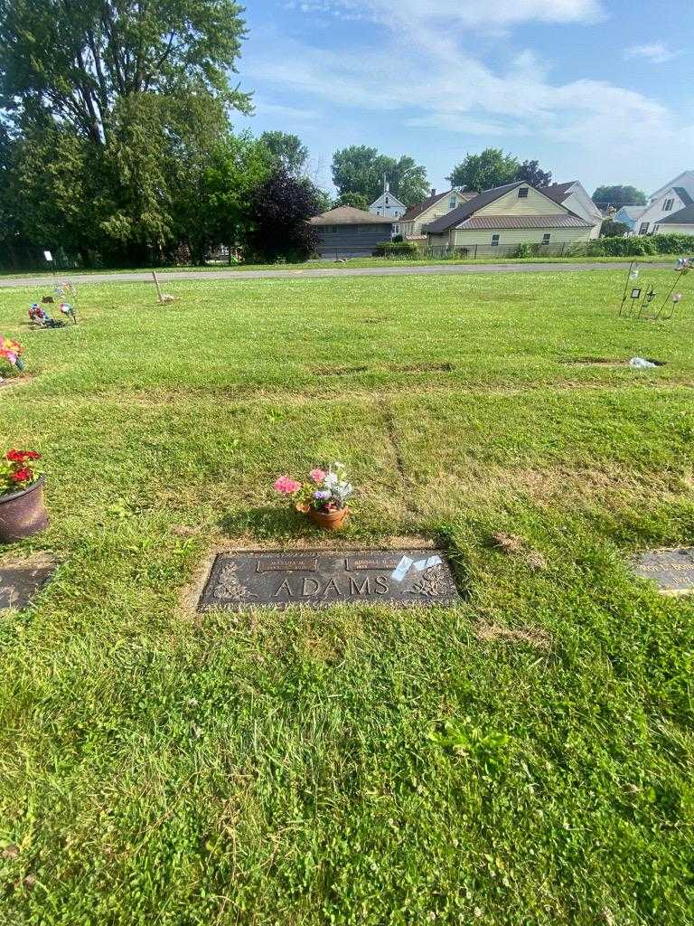 Russell H. Adams Senior's grave. Photo 1