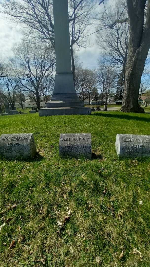 Bert W. Moyer's grave. Photo 1