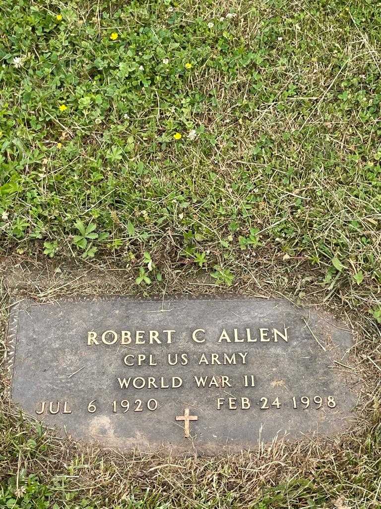 Robert C. Allen's grave. Photo 3
