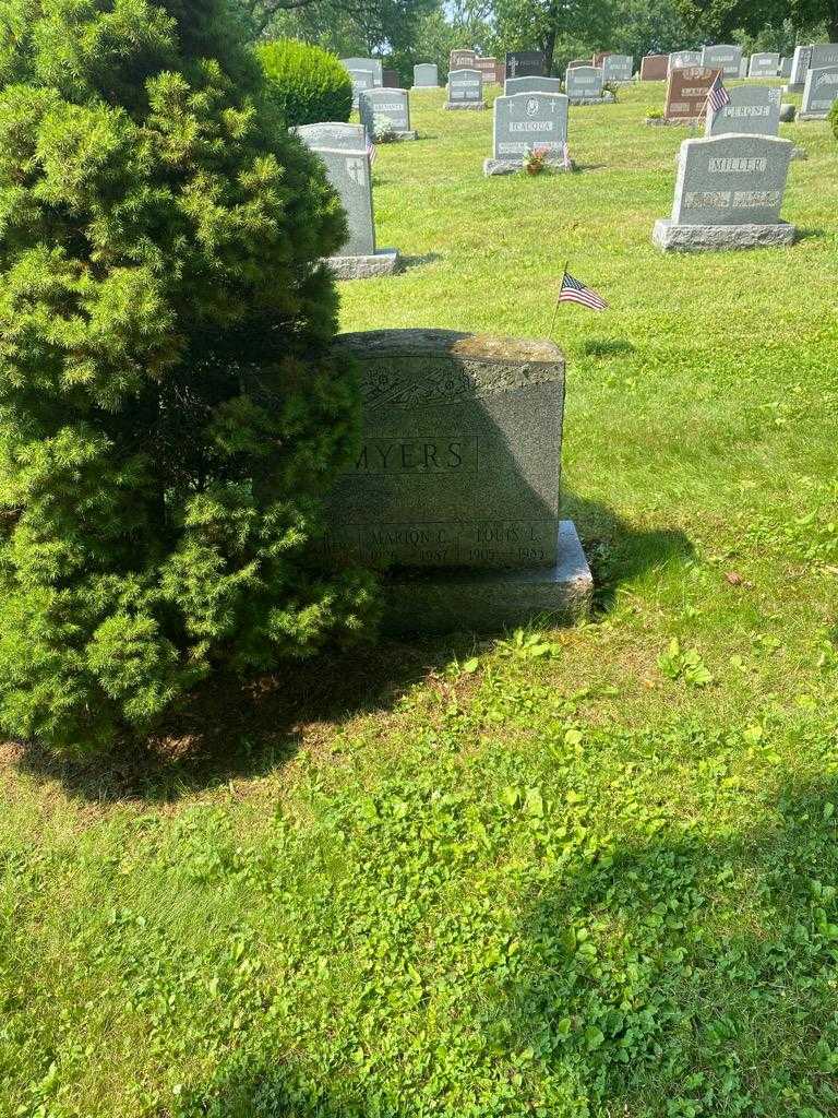 Marion C. Myers's grave. Photo 2