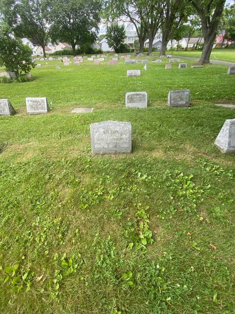 Howard B. Wilson's grave. Photo 1