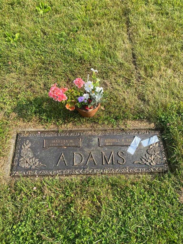 Russell H. Adams Senior's grave. Photo 3