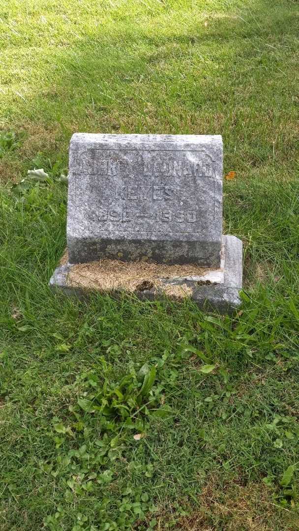 Aubrey Leonard Keyes's grave. Photo 2