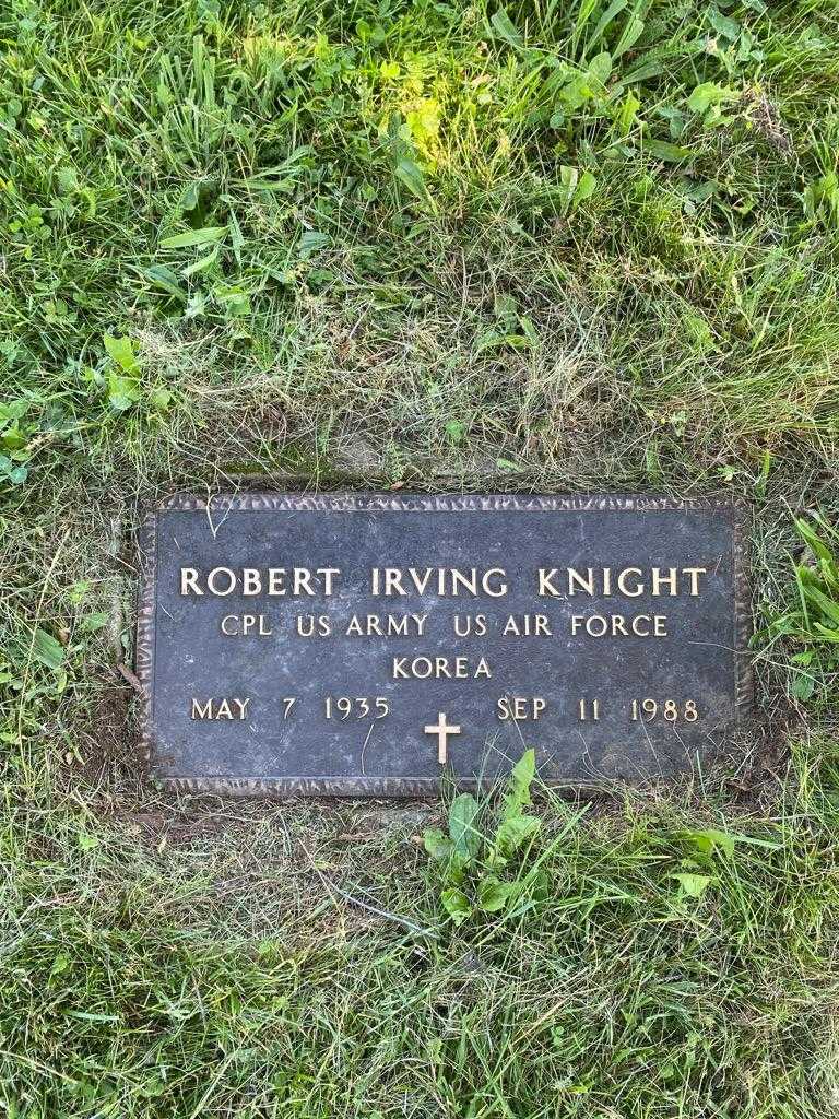 Robert Irving Knight's grave. Photo 3