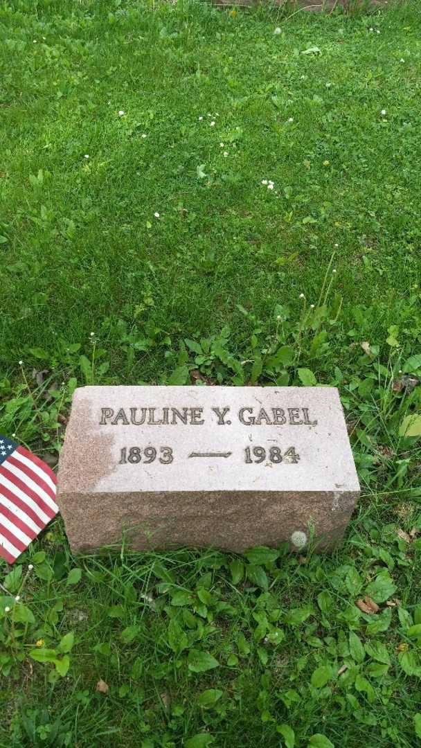 Pauline Y. Gabel's grave. Photo 3