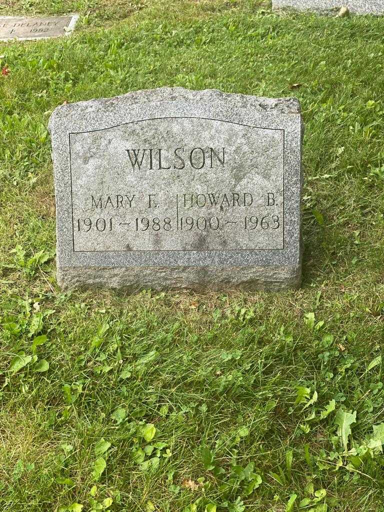 Howard B. Wilson's grave. Photo 3