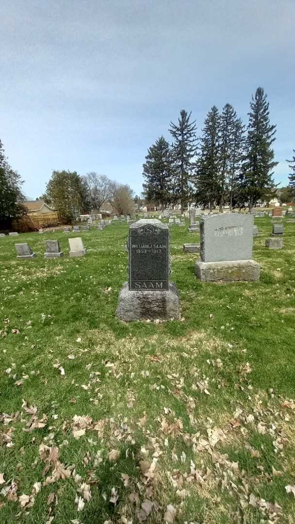 William J. Saam's grave. Photo 1
