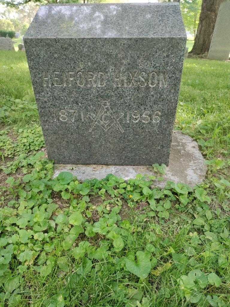 Heiford Hixson's grave. Photo 2