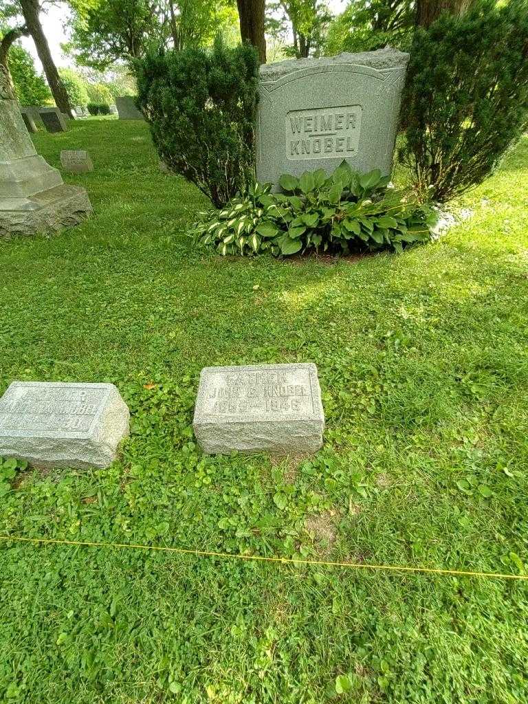 John G. Knobel's grave. Photo 1