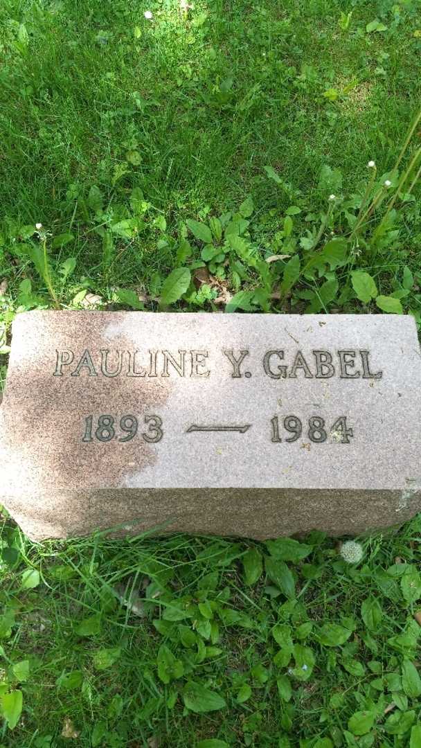 Pauline Y. Gabel's grave. Photo 4