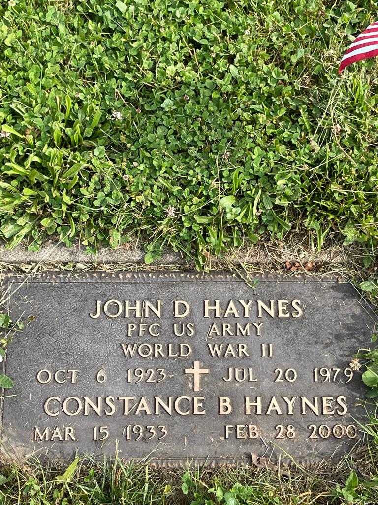John D. Haynes's grave. Photo 3