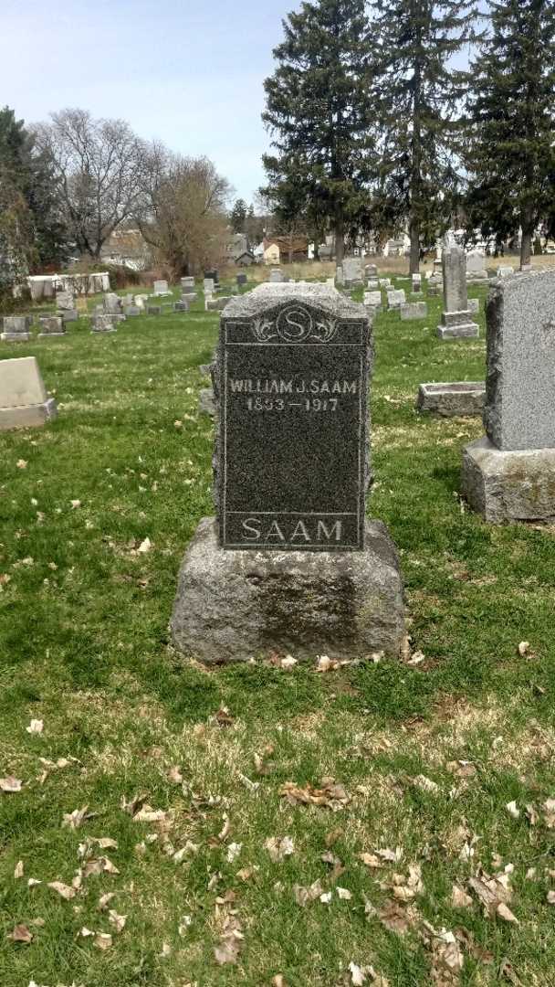William J. Saam's grave. Photo 2