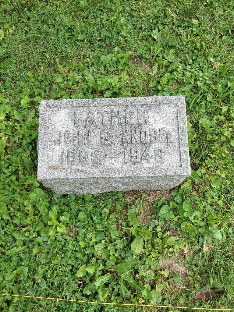 John G. Knobel's grave. Photo 2