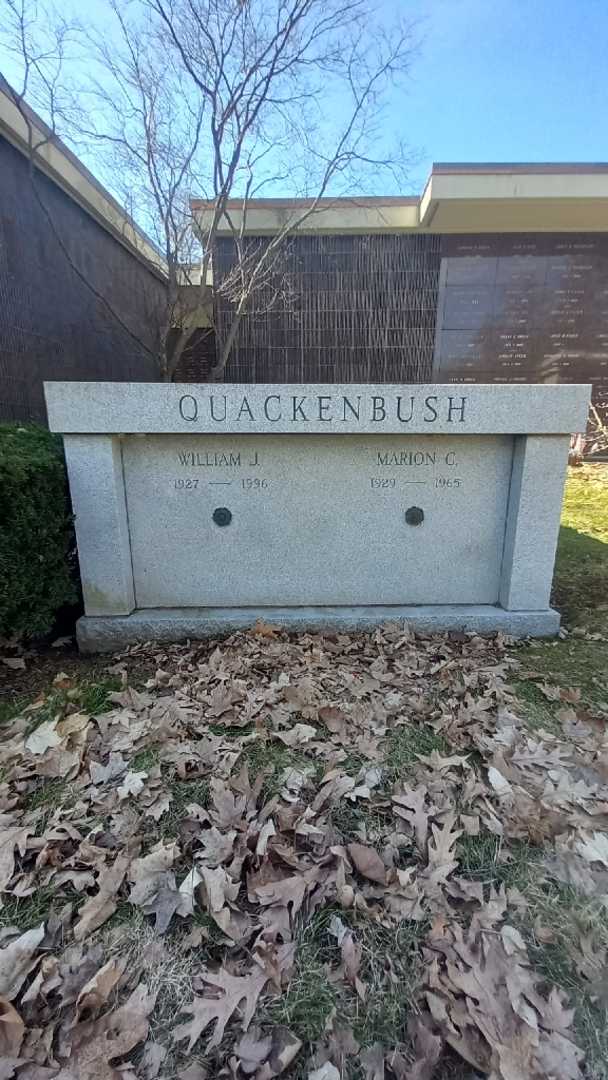 Marion C. Quackenbush's grave. Photo 1