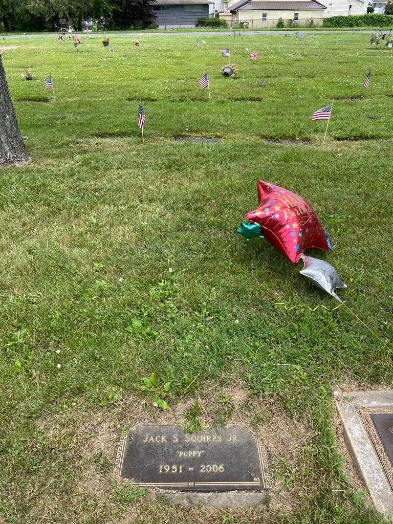 Jack S. "Poppy" Squires Junior's grave. Photo 2