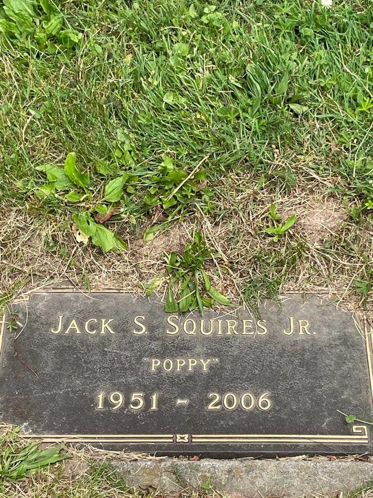 Jack S. "Poppy" Squires Junior's grave. Photo 3