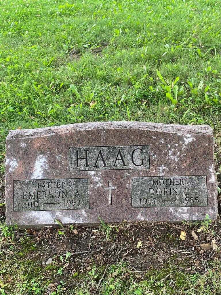 Emerson A. Haag's grave. Photo 3