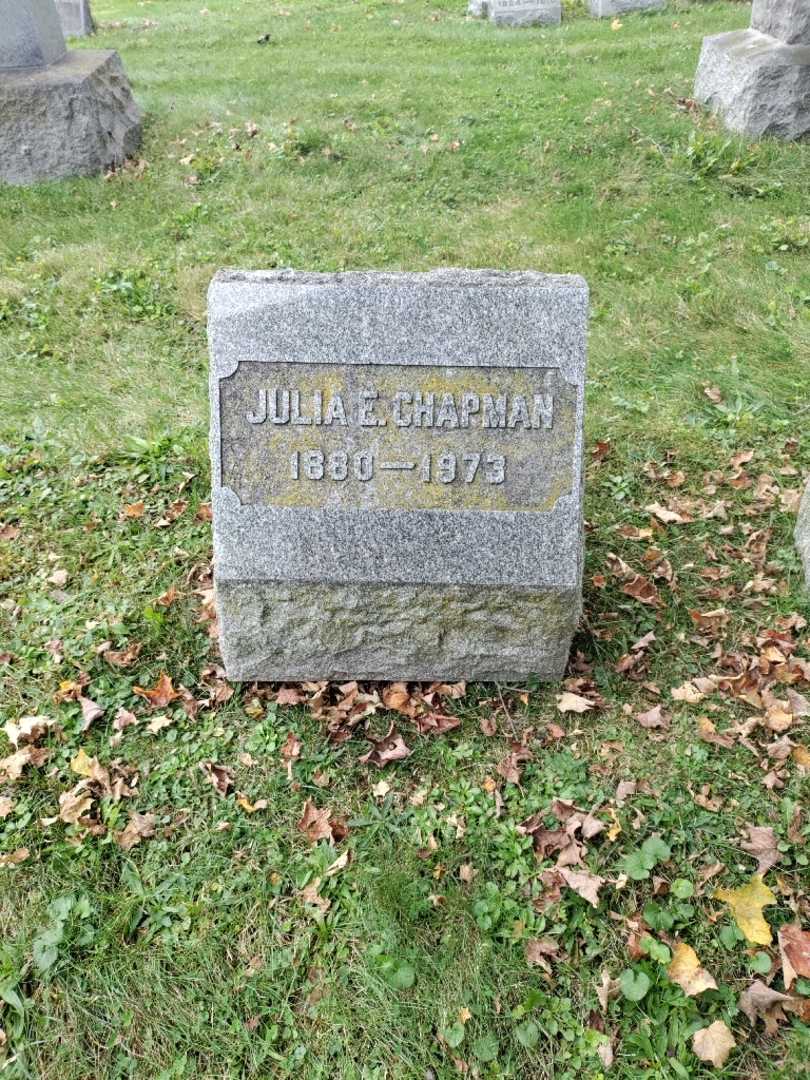 Julia E. Chapman's grave. Photo 2