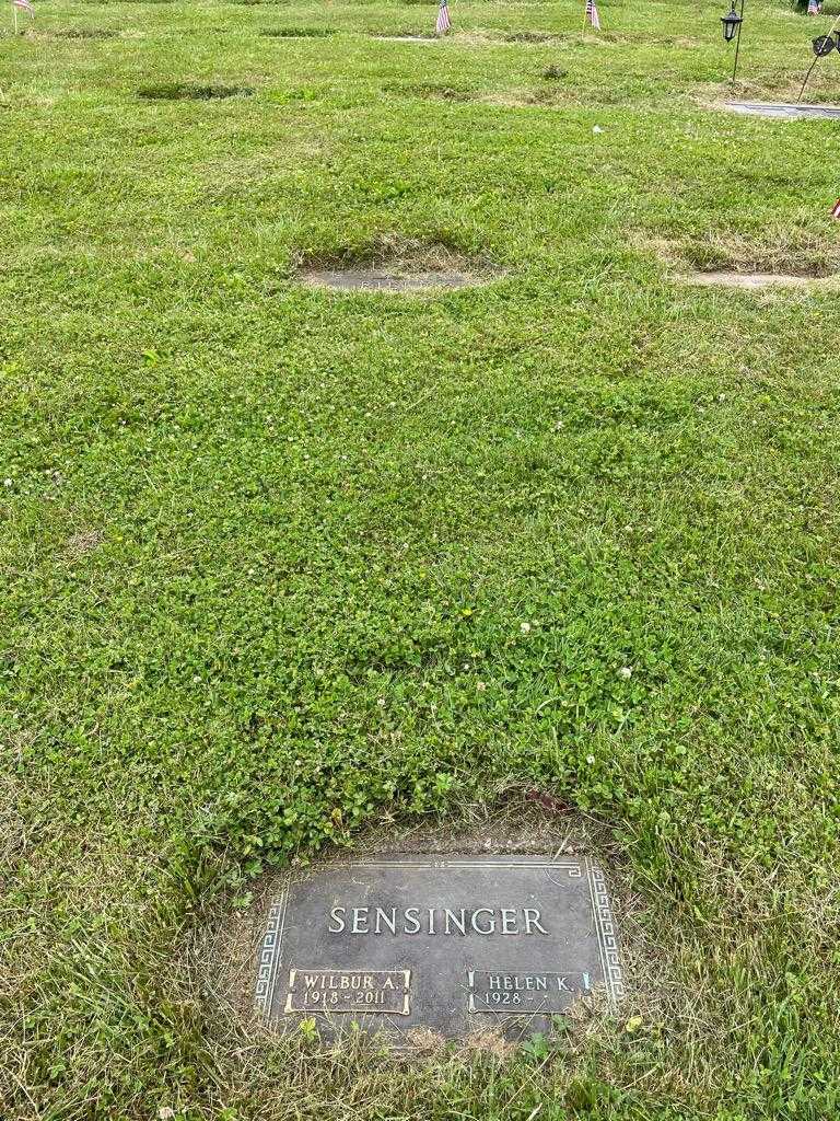 Wilbur A. Sensinger's grave. Photo 2