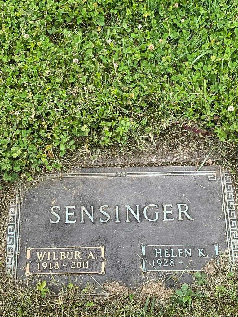 Wilbur A. Sensinger's grave. Photo 3