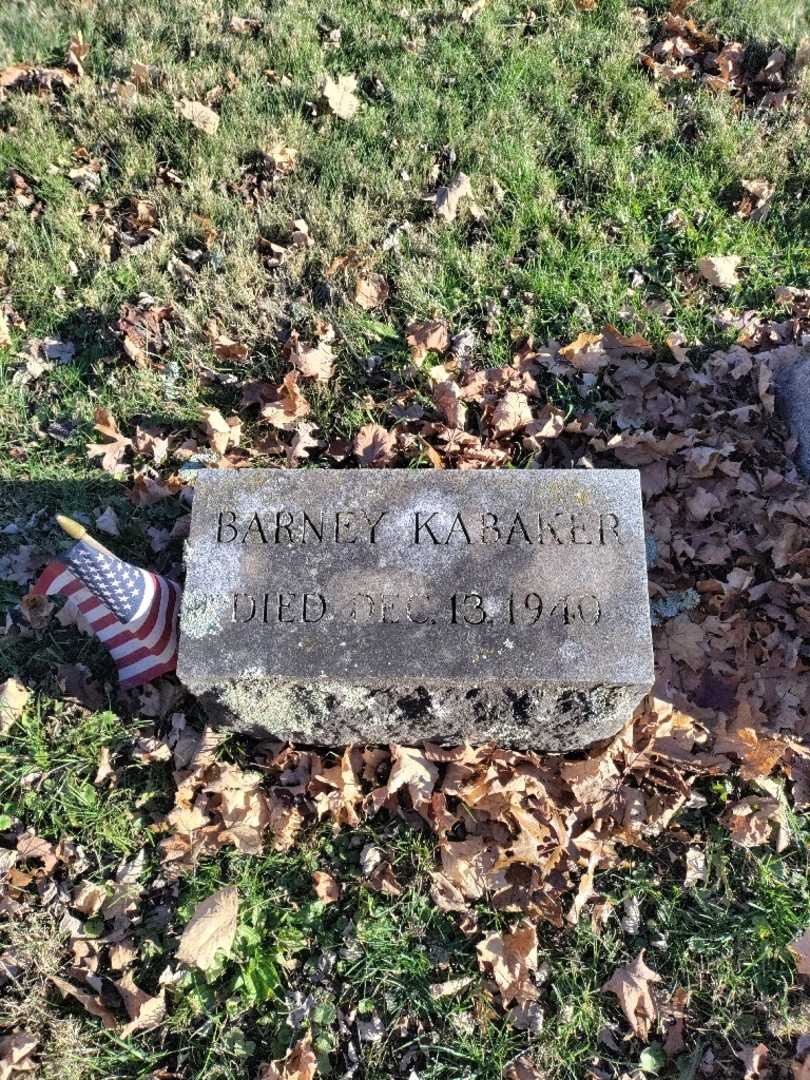 Barney Kabaker's grave. Photo 2