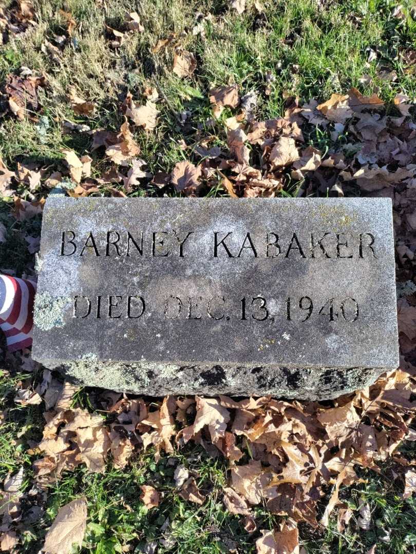 Barney Kabaker's grave. Photo 3
