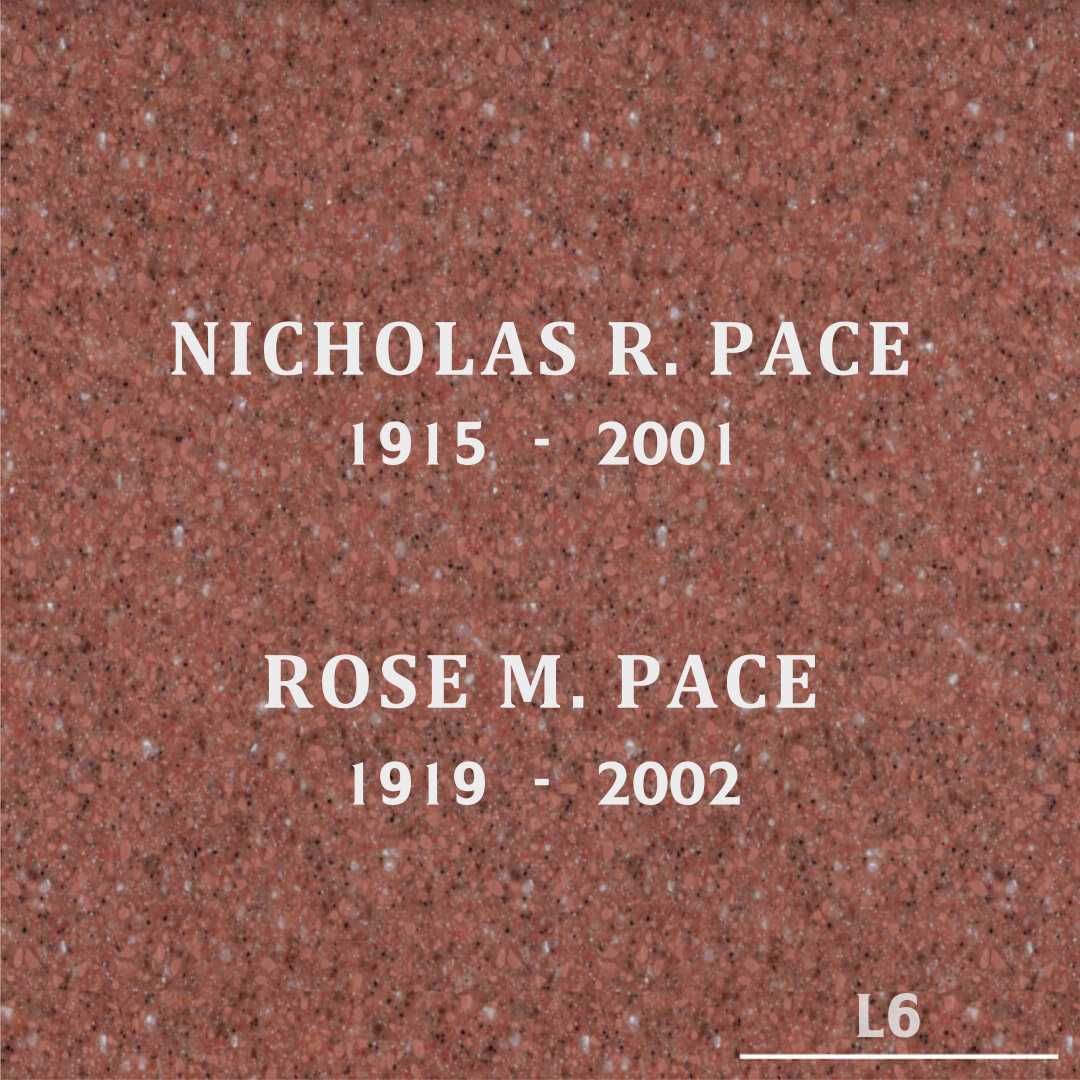 Rose M. Pace's grave