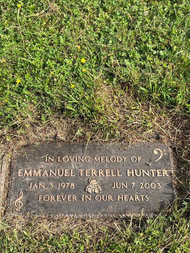 Emmanuel Terrell Hunter's grave. Photo 3