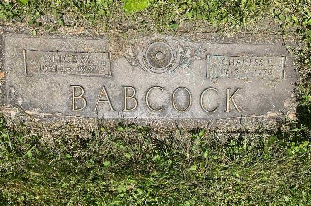 Alice M. Babcock's grave. Photo 3