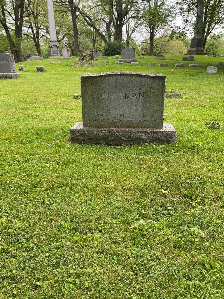 Jessie M. Gettman's grave. Photo 2
