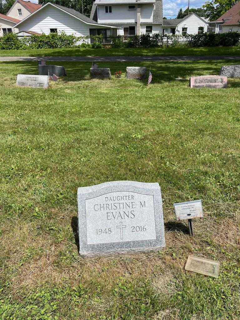 Christine M. Evans's grave. Photo 2