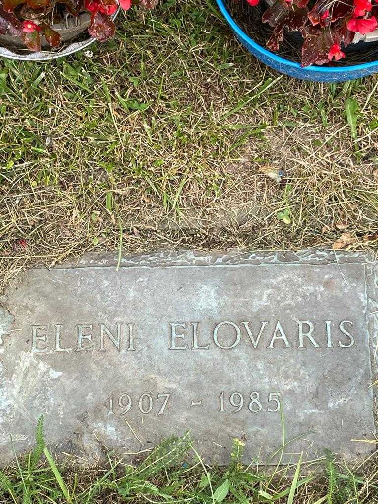 Eleni Elovaris's grave. Photo 3