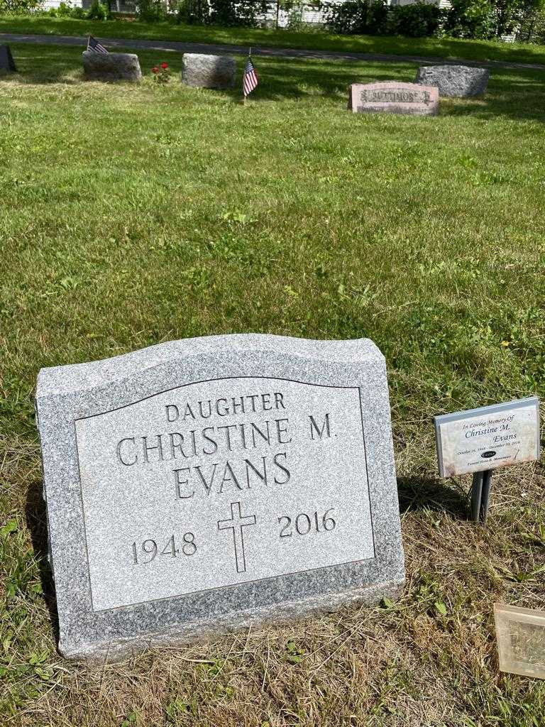 Christine M. Evans's grave. Photo 3