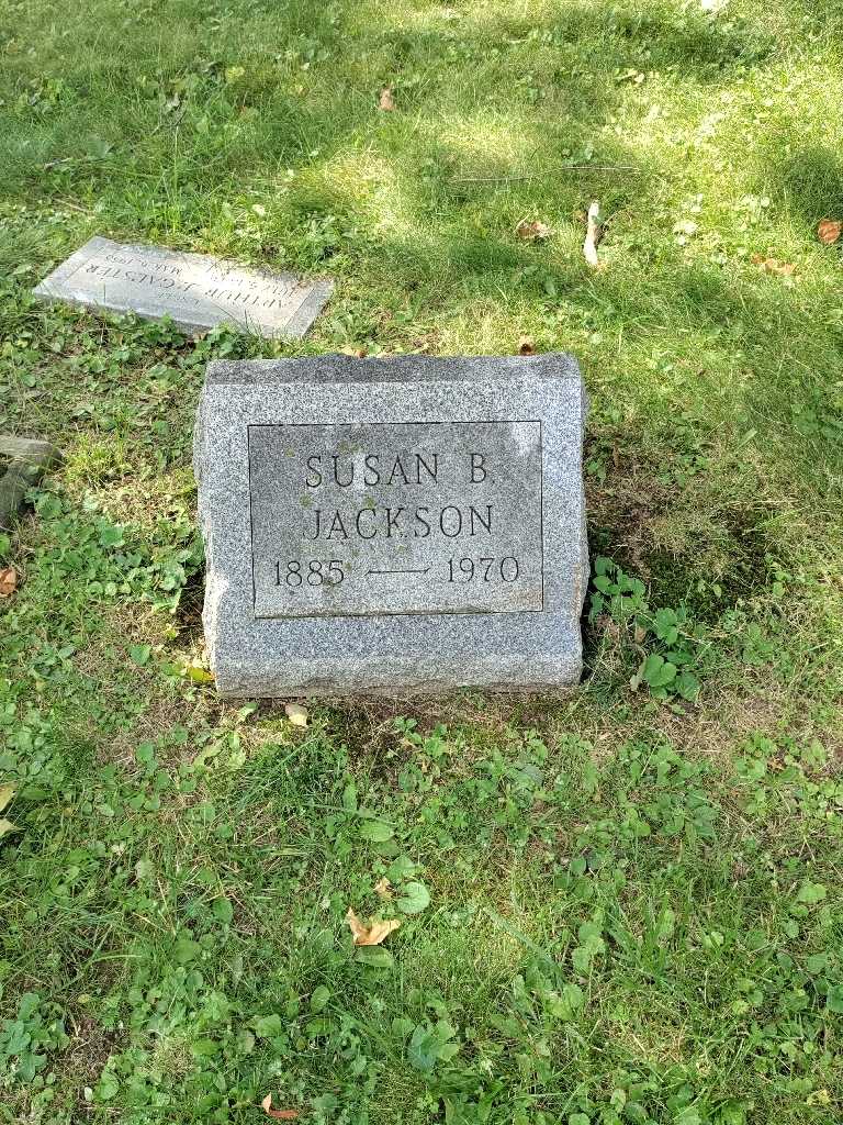 Susan B. Jackson's grave. Photo 2