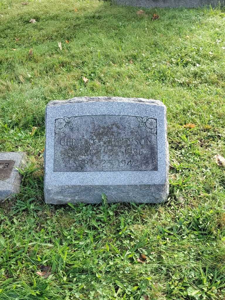 Gerald Stevenson's grave. Photo 2