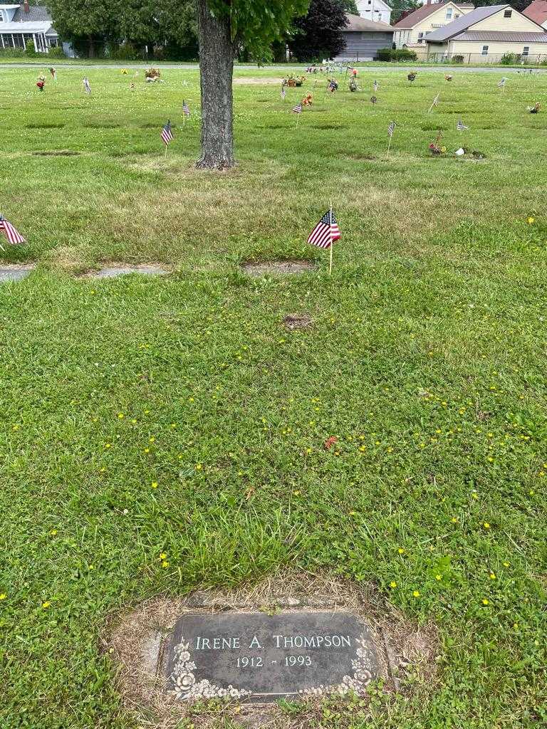 Irene A. Thompson's grave. Photo 2