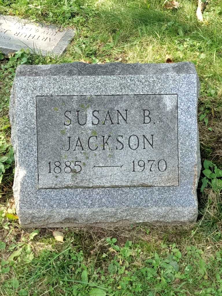 Susan B. Jackson's grave. Photo 3